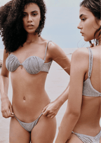 SHINNIE BIKINI SET IN SPARKLE SILVER