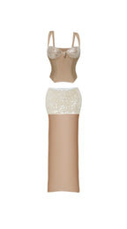 MERMAID RESORT LONG MESHY SKIRT