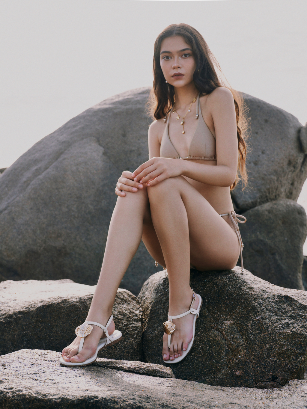 SEABORN SANDALS IN NEUTRAL COLORS